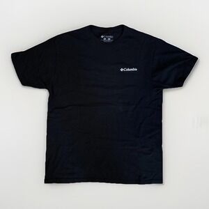 Columbia Sportswear Mountain Graphic T-Shirt Men's L Black Outdoor Hiking Tee